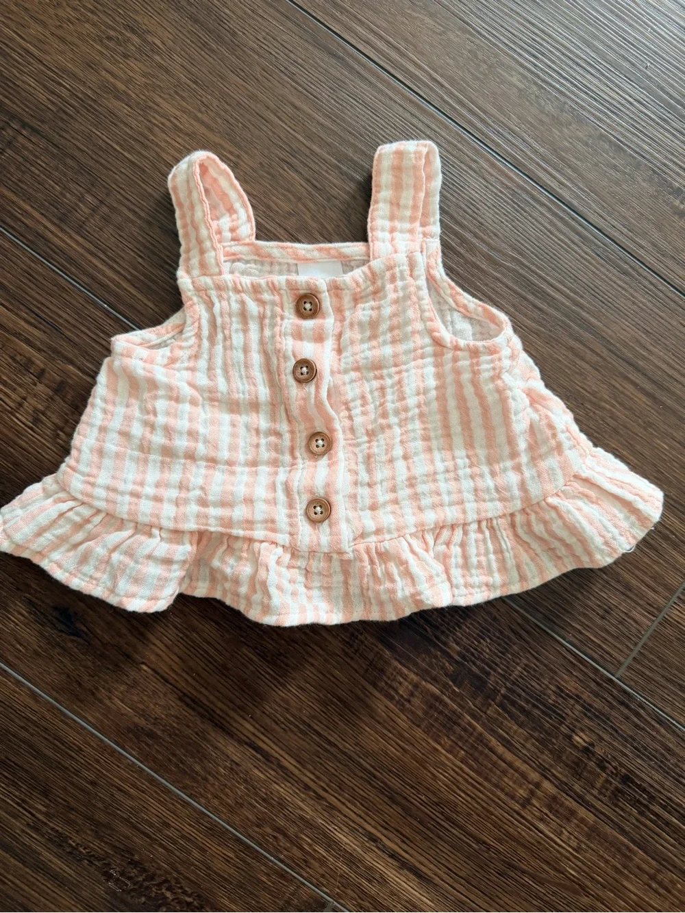 Carter's White Tank Top Bundle Coral Pink & Teal Floral Print & Pink and White